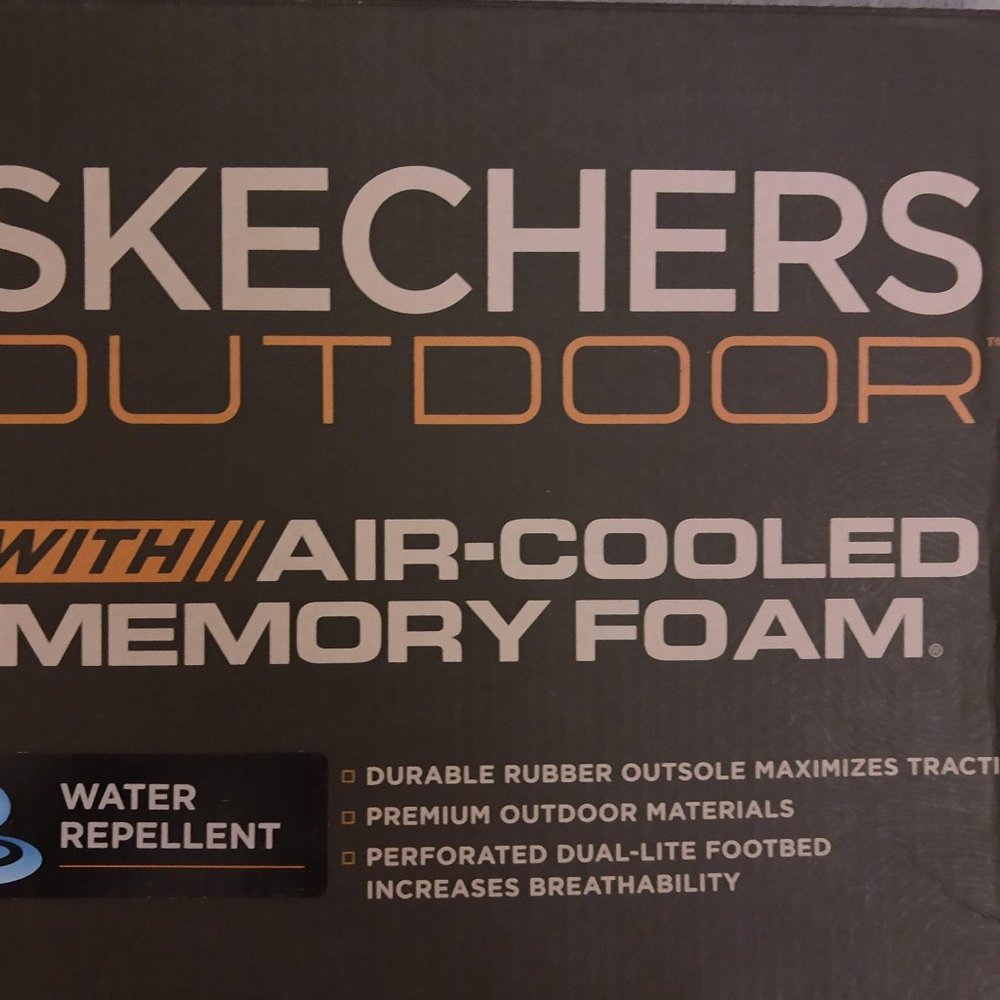 Skechers Oxford Lace-up Sneaker Escape Plan 2.0 Men 8M Black Grey Orange New - Picture 14 of 14
